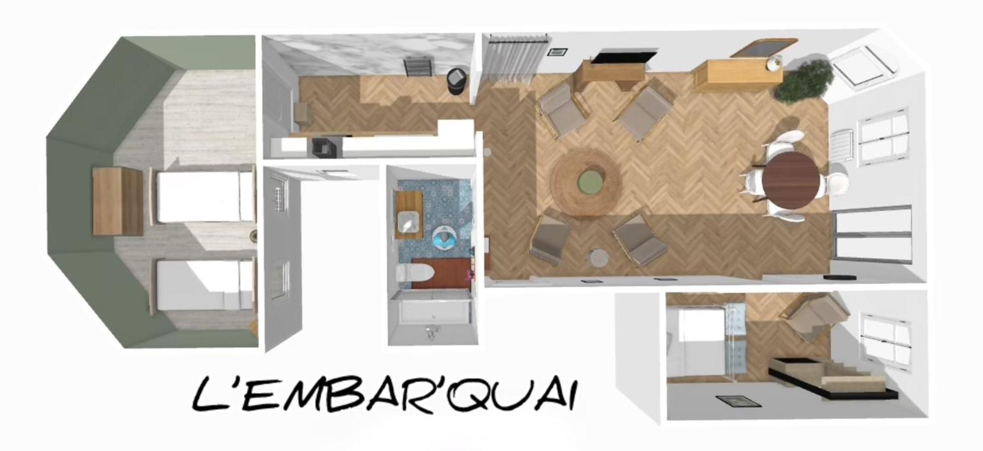 L'embar'quai Apartment *